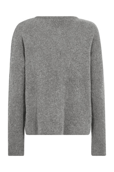 MMAlmine Knit Cardigan Grey Melange - 158680 Thumbnail