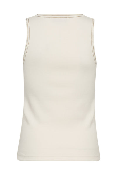 MMAra Rib Tank Top ECRU - 177230 Thumbnail