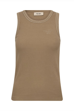 MMAra Rib Tank Top Petrified Oak - 177230