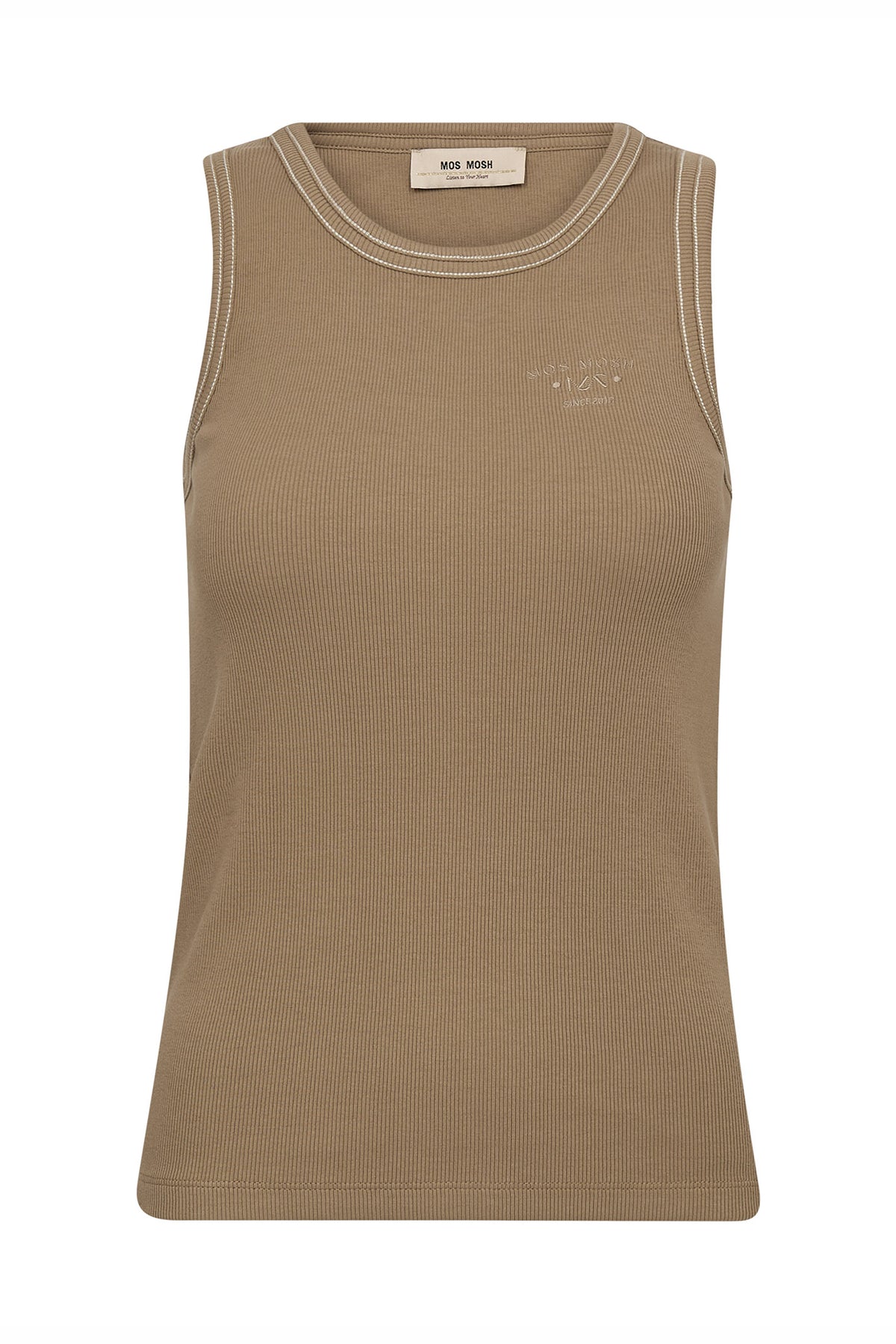 MMAra Rib Tank Top Petrified Oak - 177230