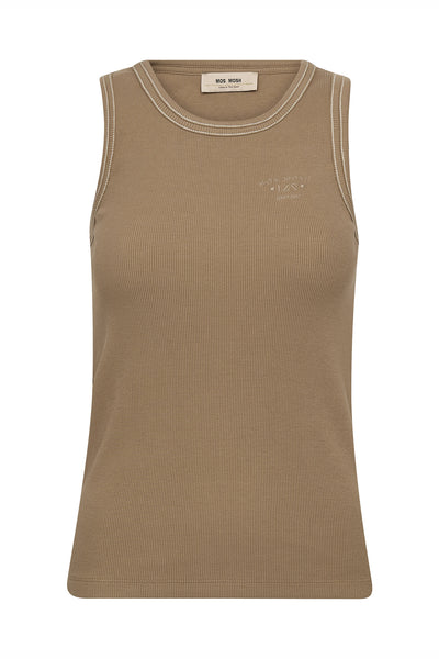 MMAra Rib Tank Top Petrified Oak - 177230 Thumbnail
