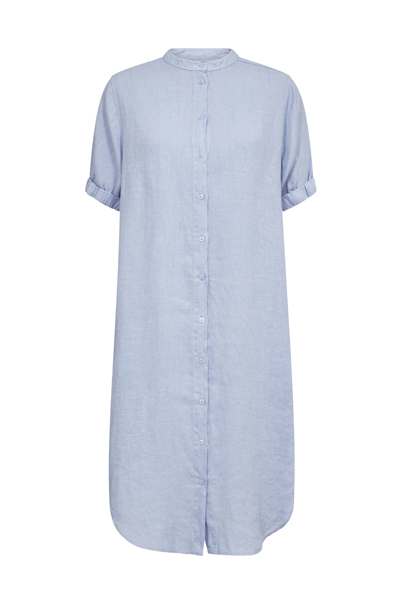 MMArleth SS Linen Dress Brunnera Blue - 177990