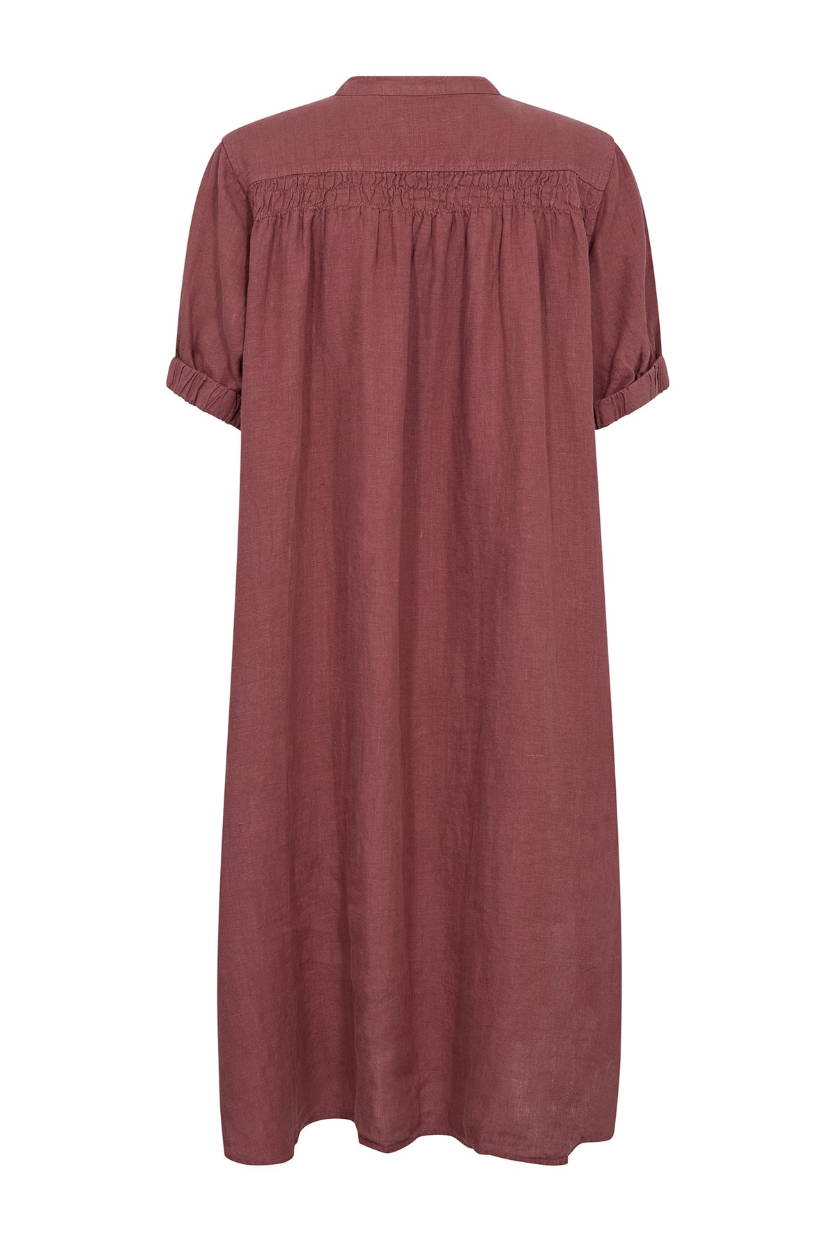 MMArleth SS Linen Dress Cowhide - 177990