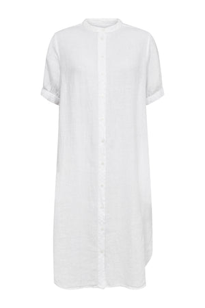 MMArleth SS Linen Dress White - 177990