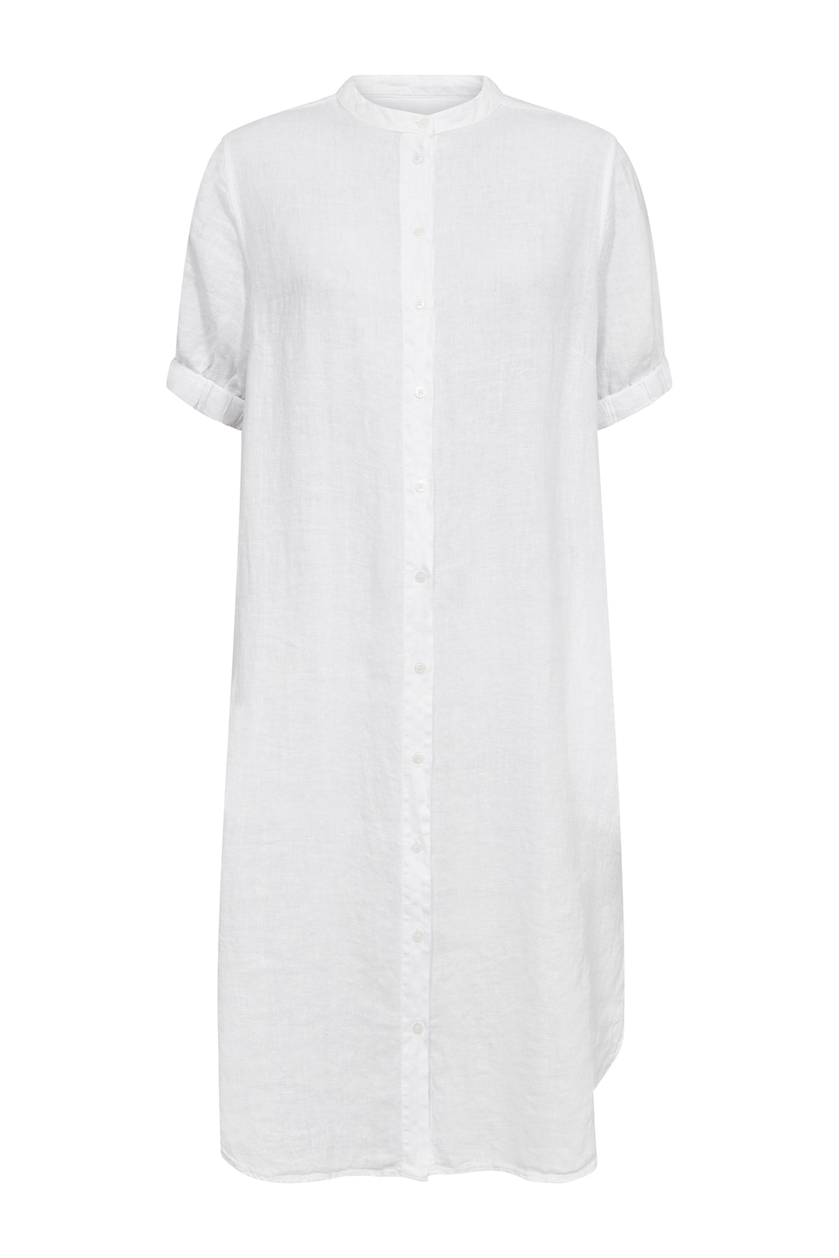 MMArleth SS Linen Dress White - 177990