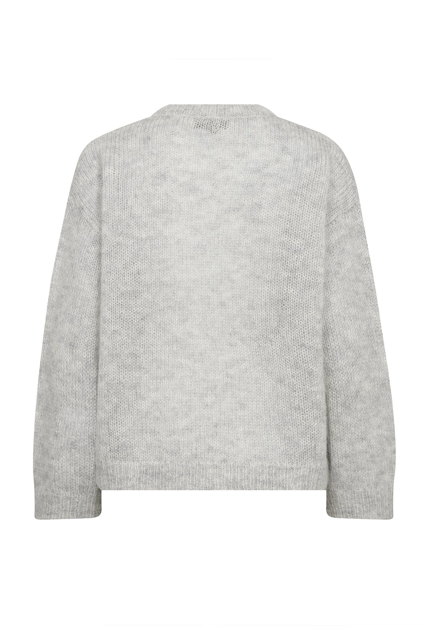 MMAroa Bernat Emb Knit Light Grey Melange - 182910
