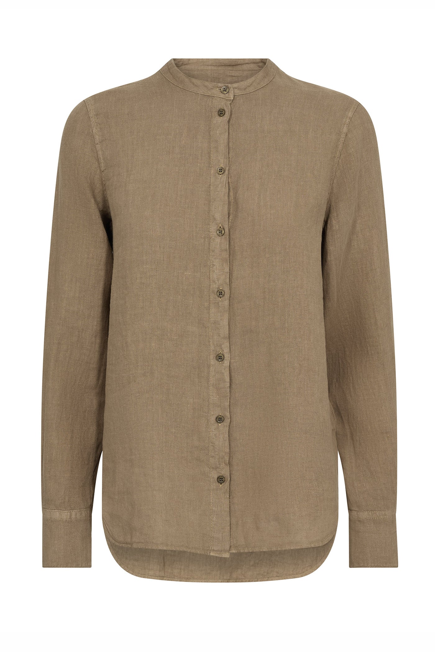 MMArtina Linen Shirt Petrified Oak - 178000