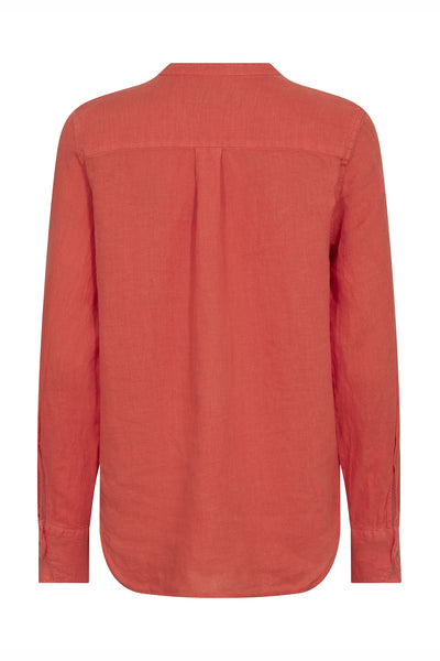 MMArtina Linen Shirt Spicy Orange - 178000 Thumbnail