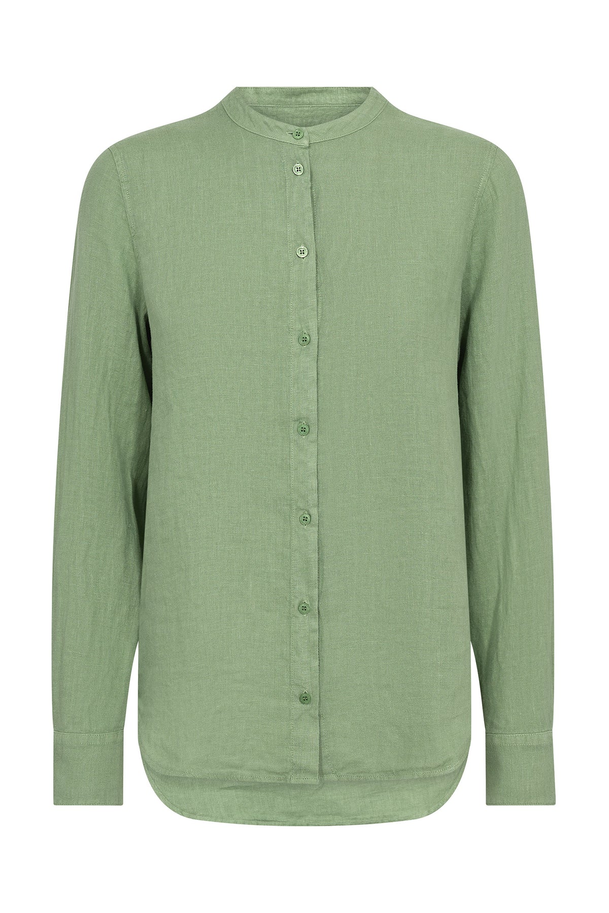 MMArtina Linen Shirt Turf Green - 178000