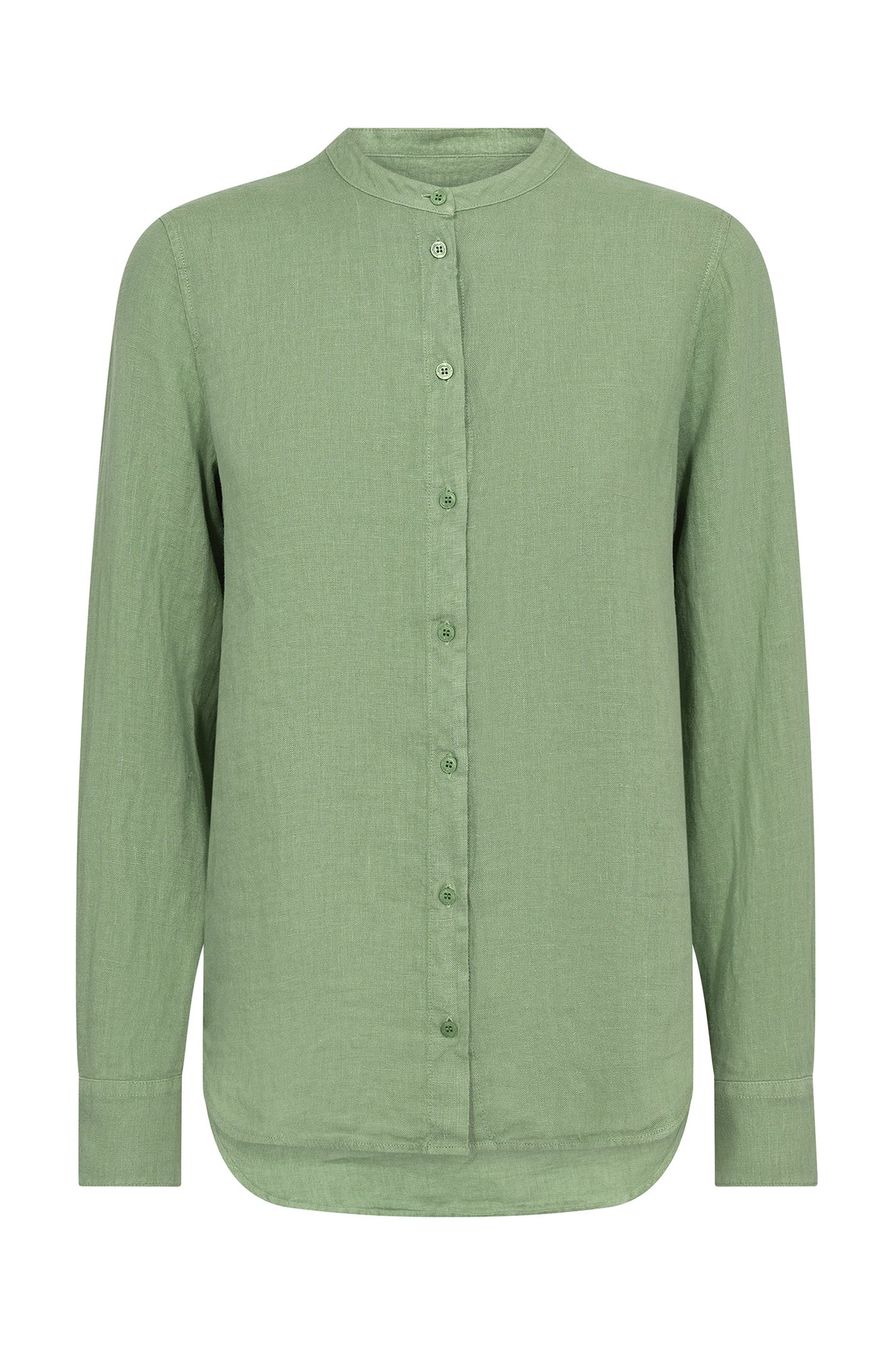 MMArtina Linen Shirt Turf Green - 178000