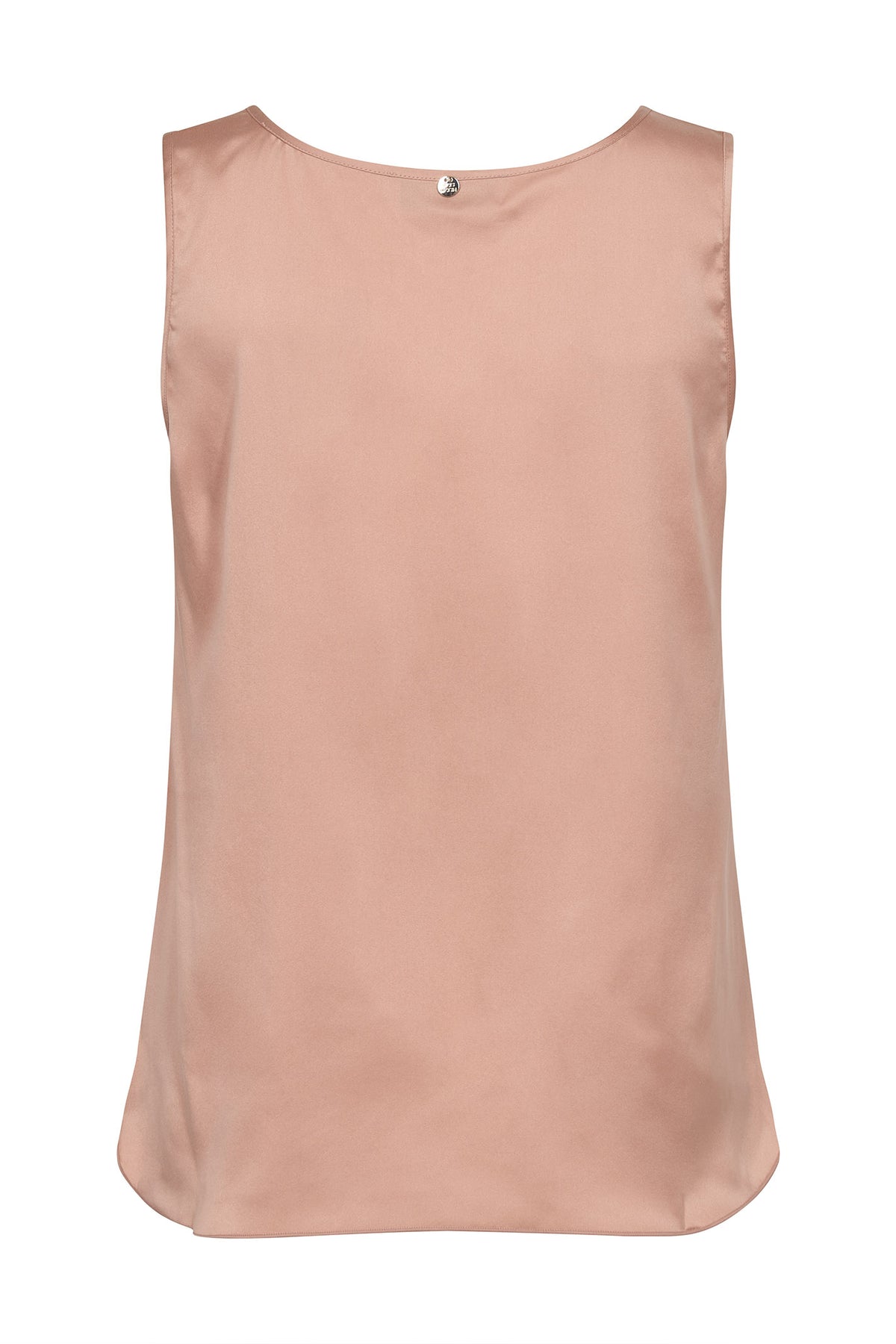 MMAstrid V-Neck Silk Tank Top Peachy - 153590