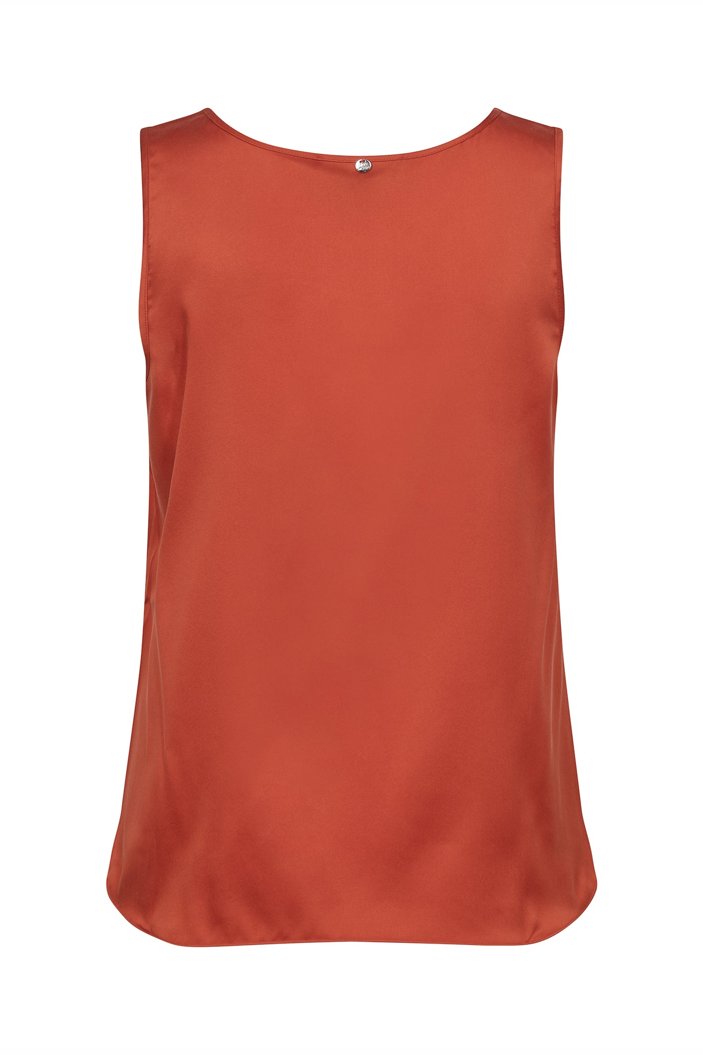 MMAstrid V-Neck Silk Tank Top Spicy Orange - 153590