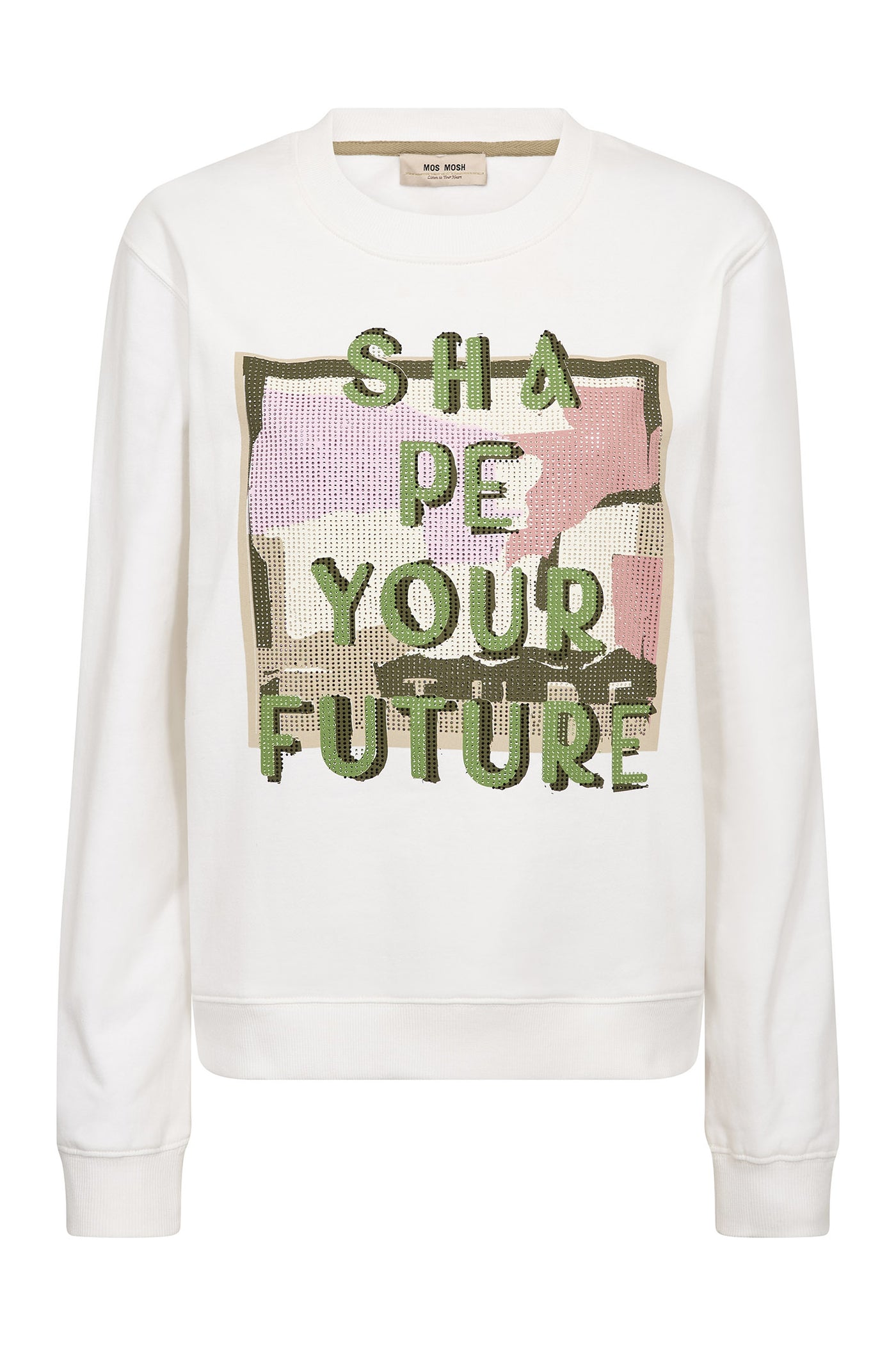 MMAtika O-LS Glam Sweatshirt White - 176840