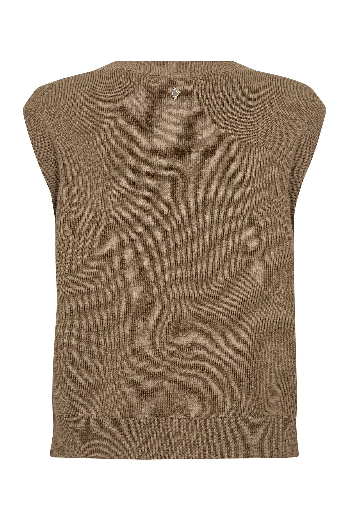 MMAyana Wool Knit Vest Dark Camel - 182960