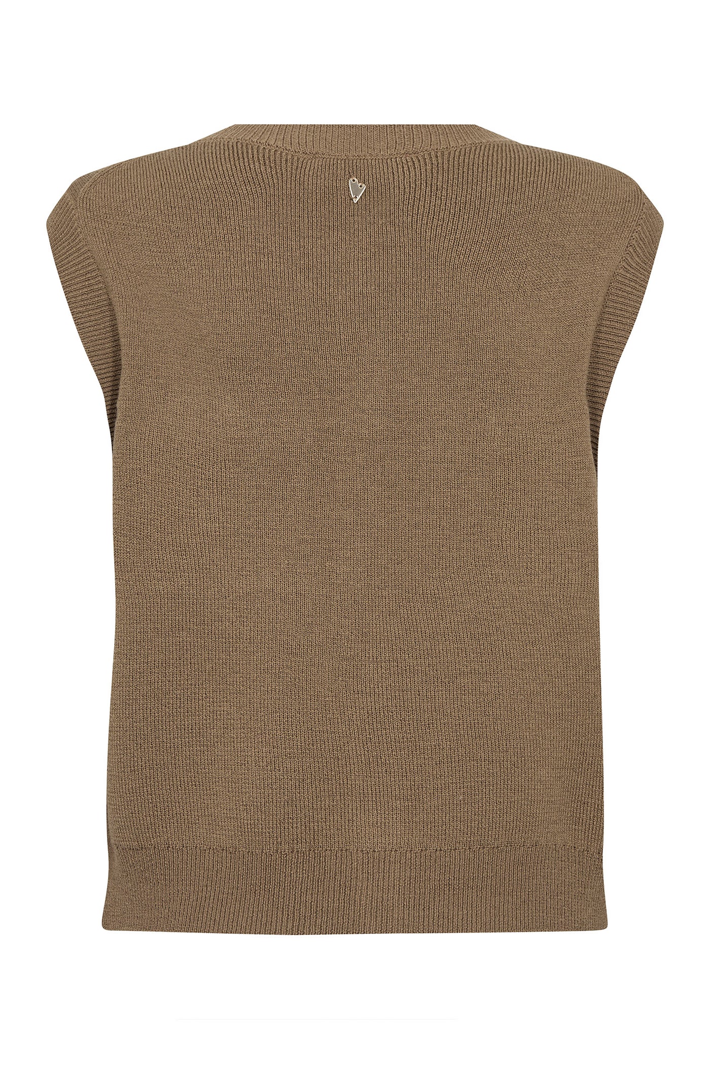 MMAyana Wool Knit Vest Dark Camel - 182960