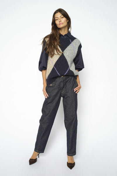 MMAymen Chino Denim Jeans DARK BLUE - 181000 Thumbnail