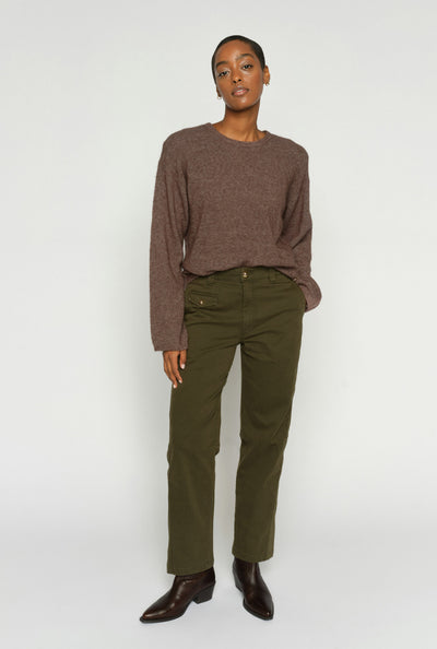 MMAymen Len Pant Olive night - 176540 Thumbnail