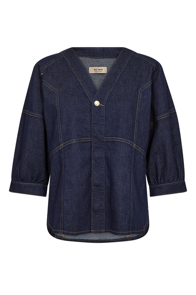MMBari Crispy Shirt DARK BLUE - 178490 Thumbnail