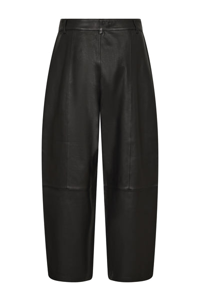 MMBarrel Leather Pant Black - 182030 Thumbnail