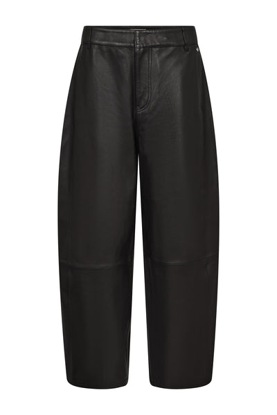 MMBarrel Leather Pant Black - 182030 Thumbnail