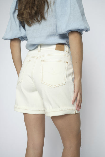 MMBati Denim  Shorts ECRU - 178880 Thumbnail