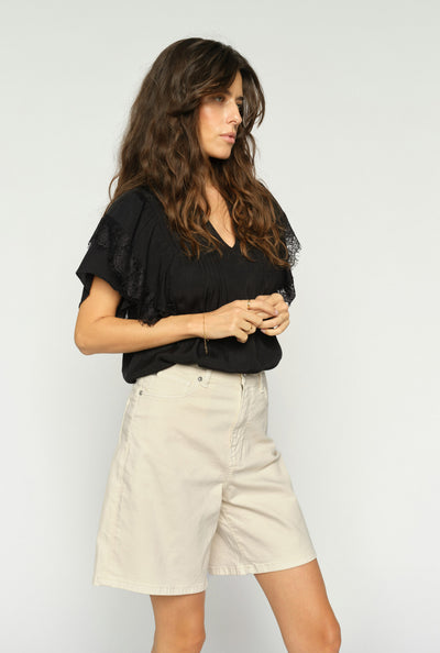 MMBati Len Shorts ECRU - 176660 Thumbnail