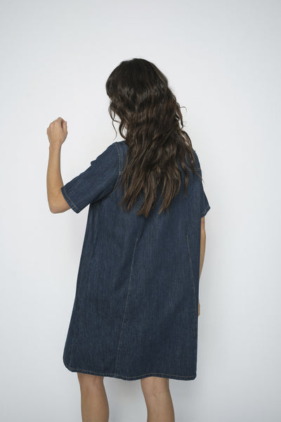 MMBiba East Dress DARK BLUE - 179970 Thumbnail