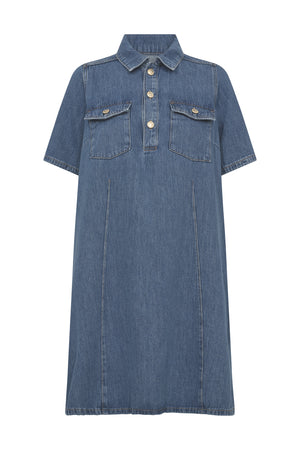MMBiba East Dress Mid Blue - 179970