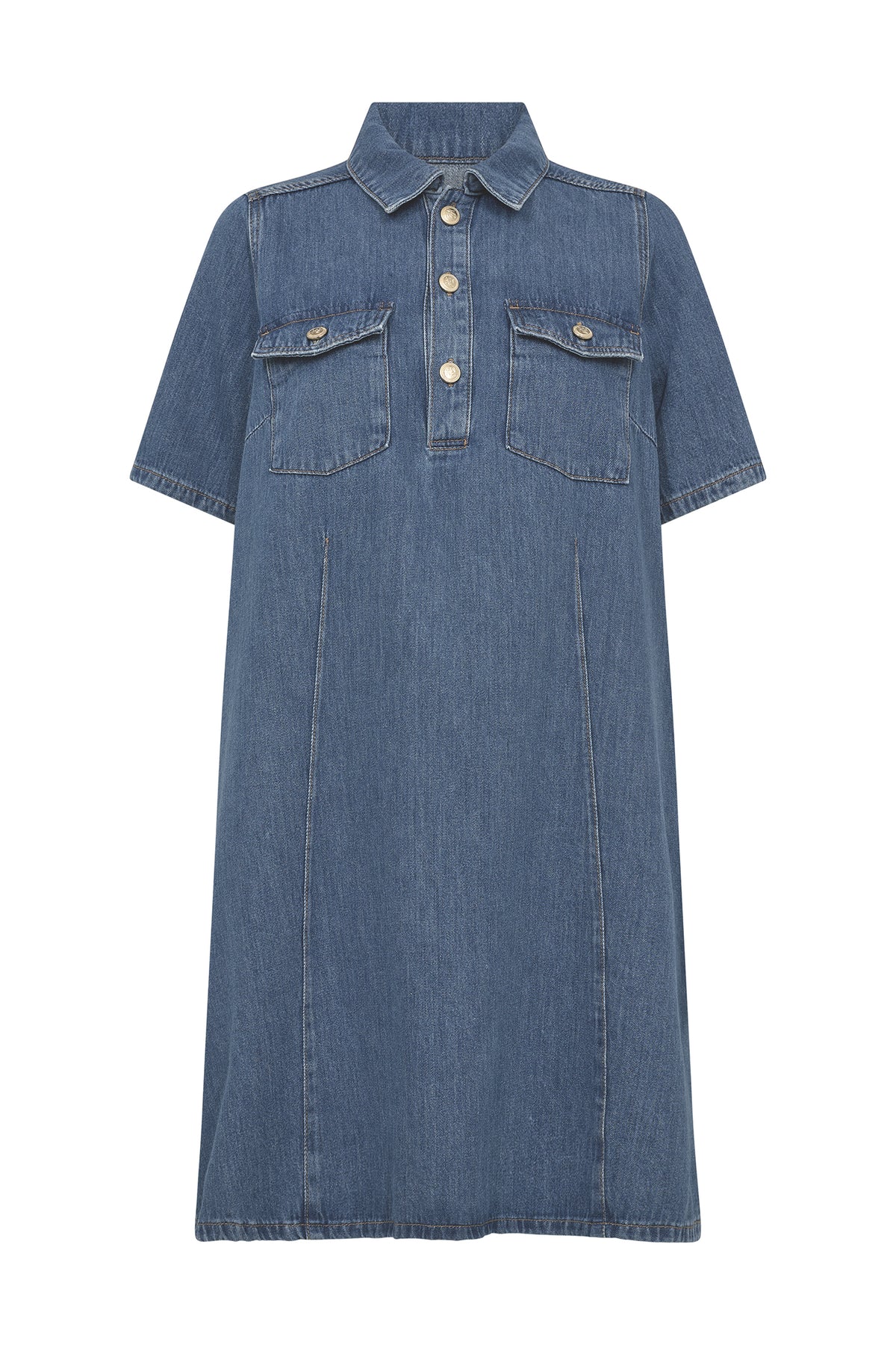 MMBiba East Dress Mid Blue - 179970