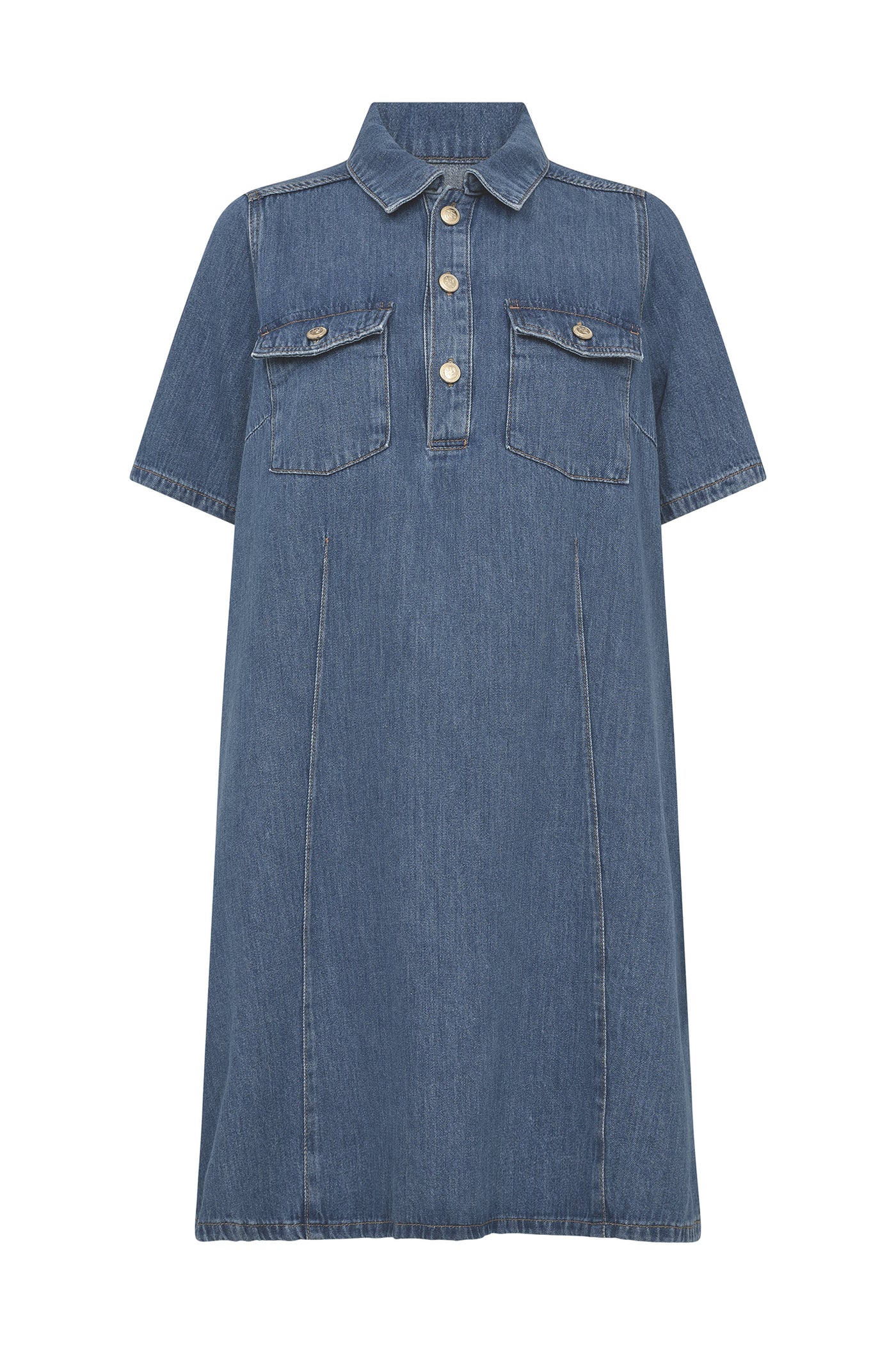 MMBiba East Dress Mid Blue - 179970