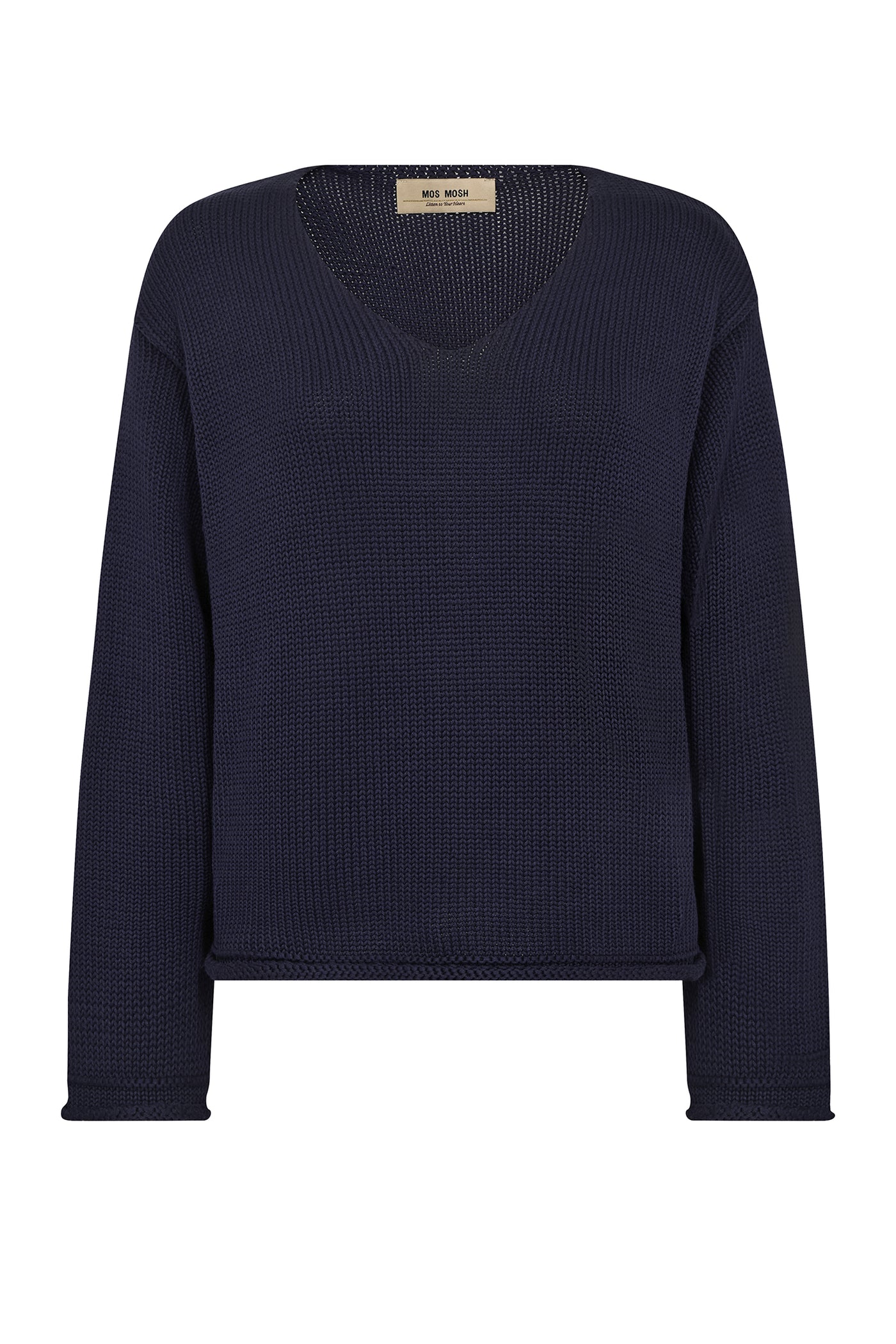MMBine LS V-neck Knit Maritime Blue - 168060