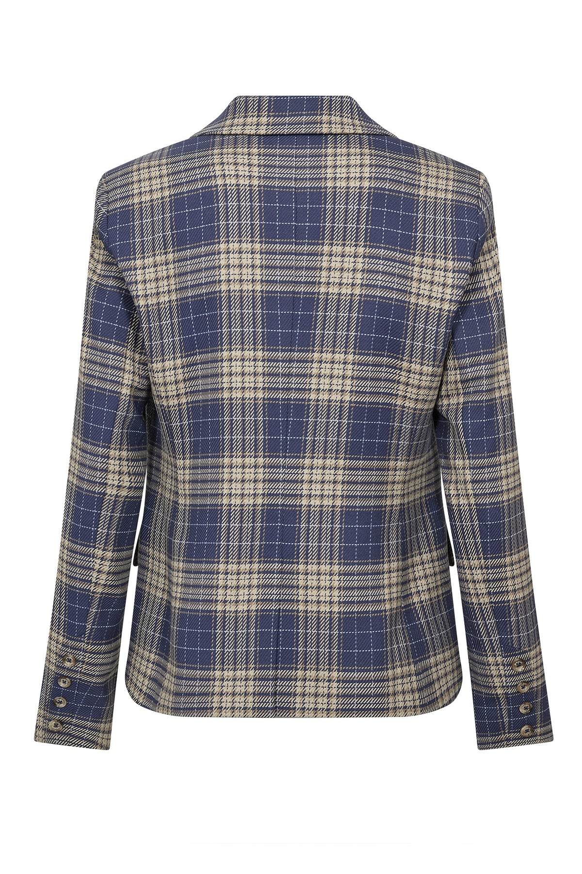 MMBlake Chec Blazer Crown Blue - 178290