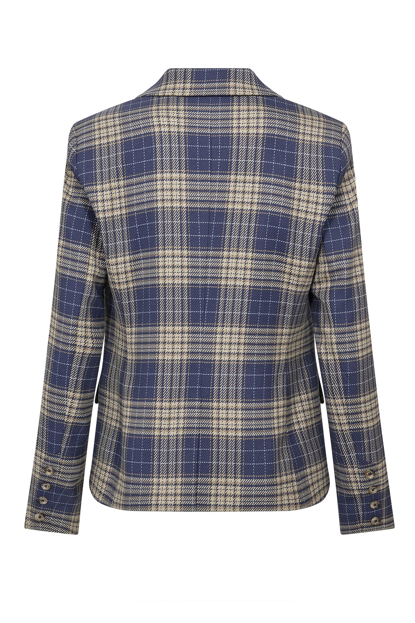 MMBlake Chec Blazer Crown Blue - 178290
