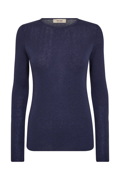 MMBouch O-neck Knit Crown Blue - 168080 Thumbnail