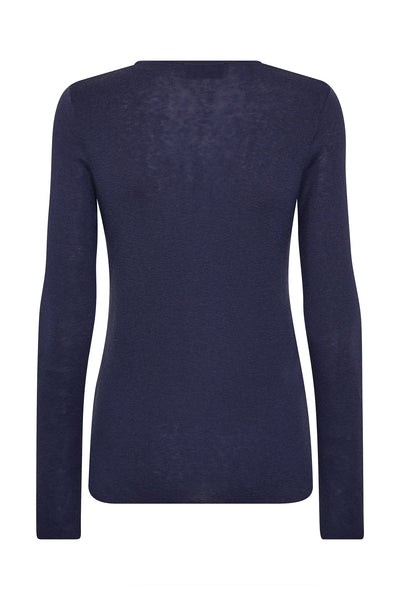 MMBouch O-neck Knit Crown Blue - 168080 Thumbnail