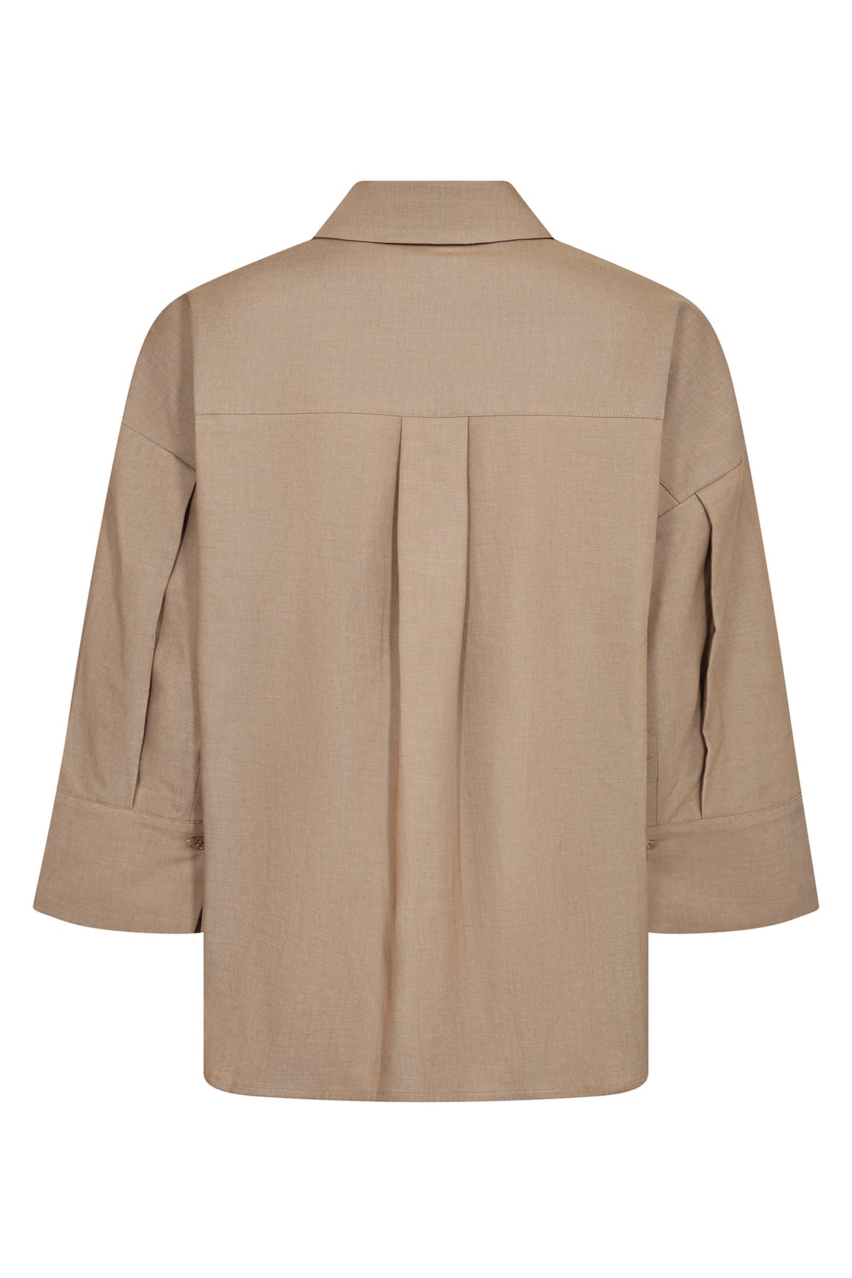 MMBritze Cam Cotton Blouse Dark Camel - 179320