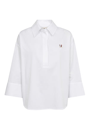 MMBritze Cam Cotton Blouse White - 179320