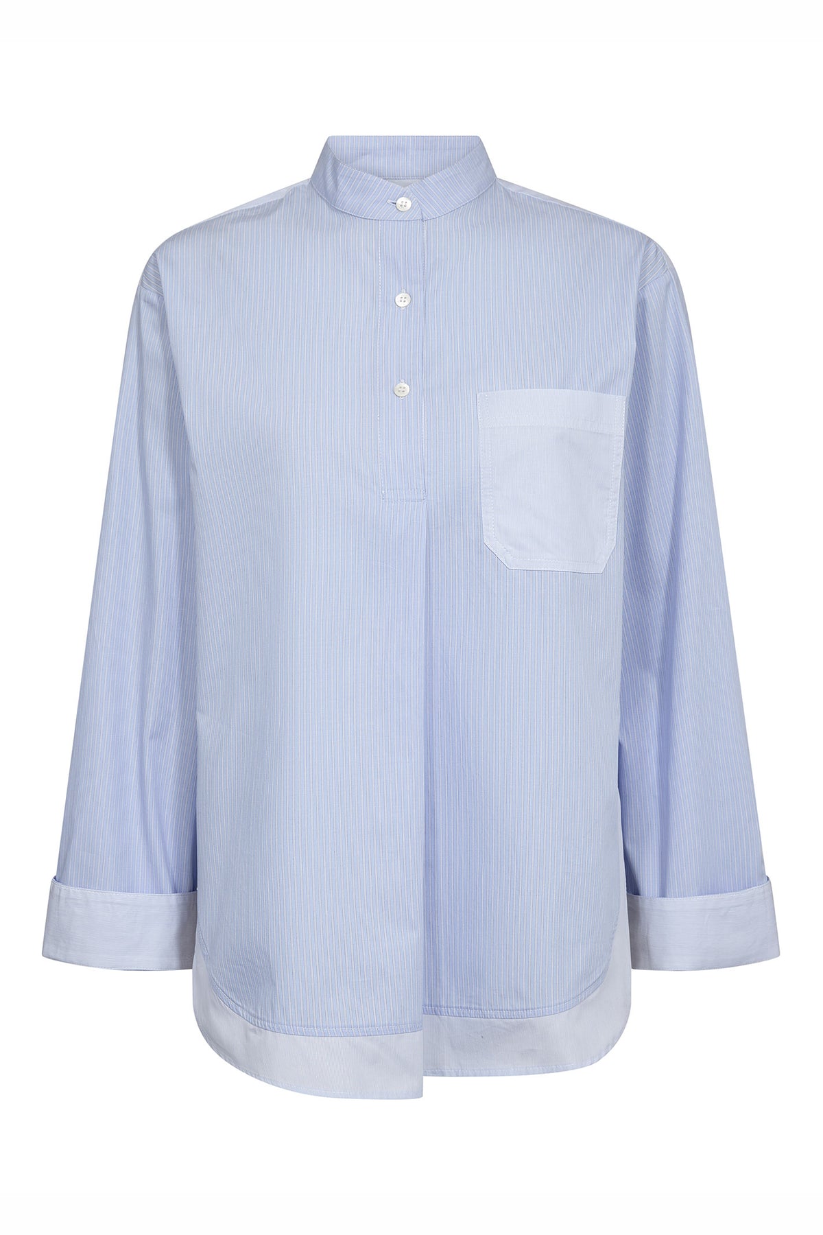 MMBronwyn Stripe Shirt Brunnera Blue - 178040