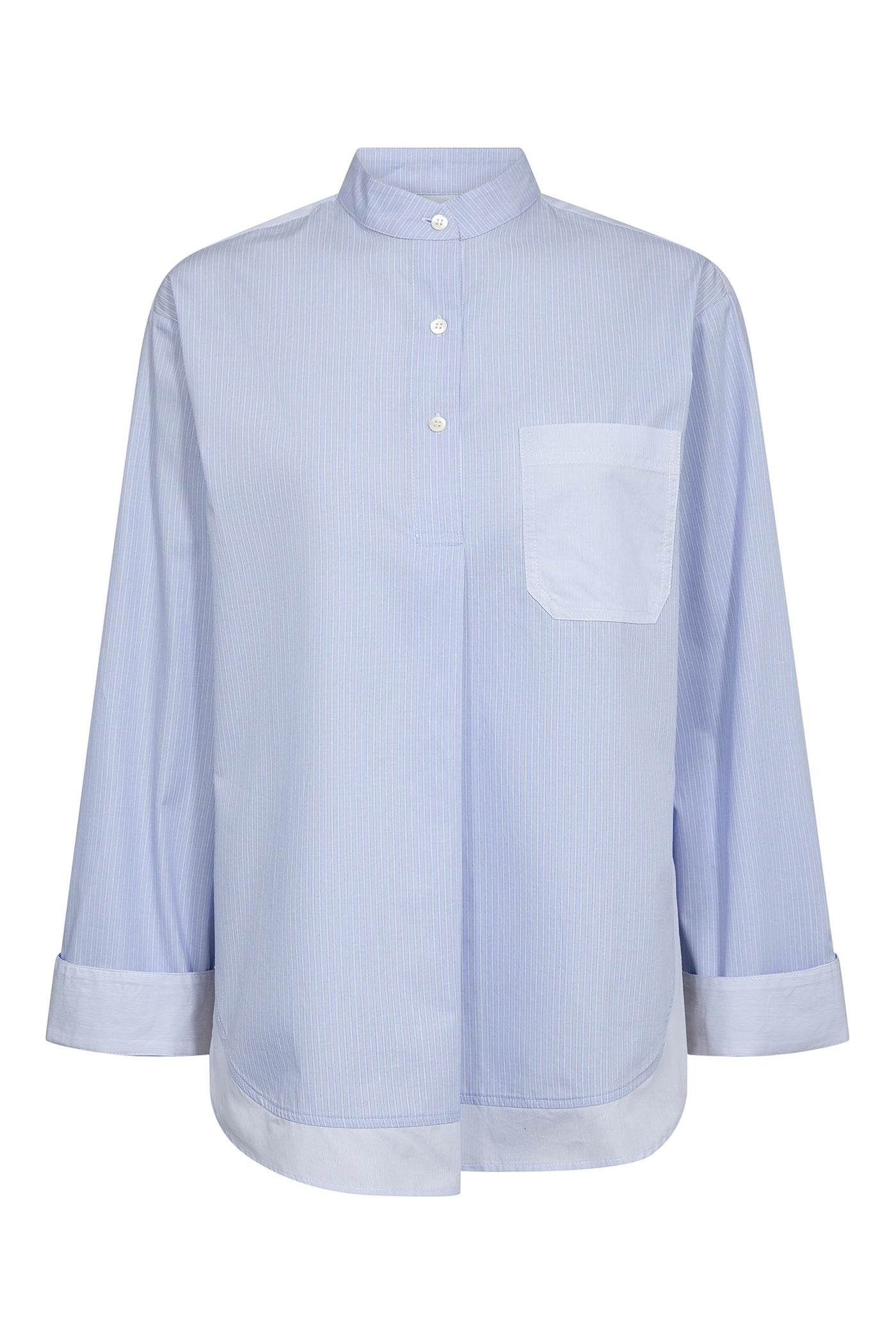 MMBronwyn Stripe Shirt Brunnera Blue - 178040