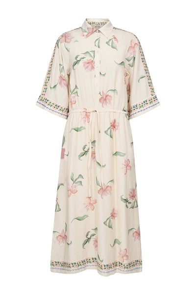 MMBunno Big Orchid Dress ECRU - 177970 Thumbnail