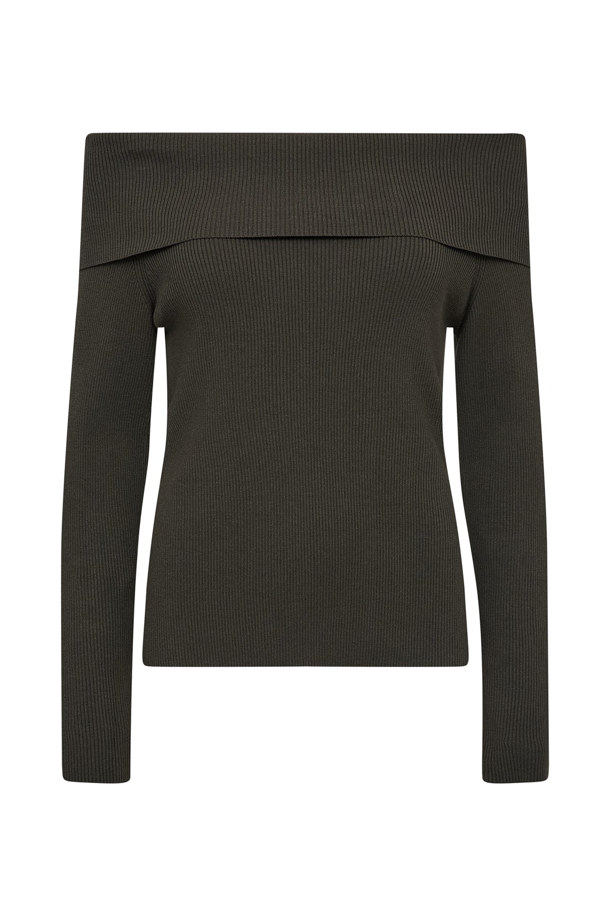 MMCaliz Rib Off-Shoulder Knit Rosin - 181880