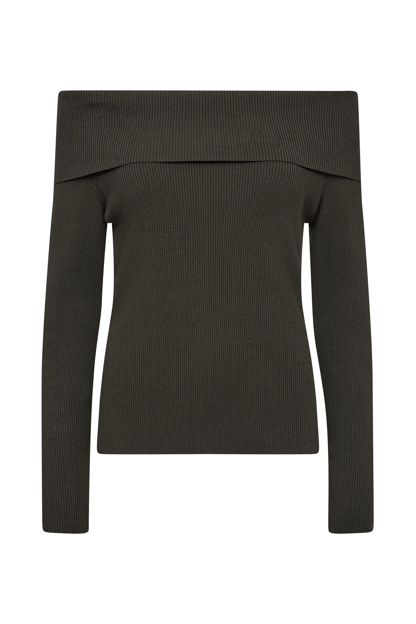 MMCaliz Rib Off-Shoulder Knit Rosin - 181880