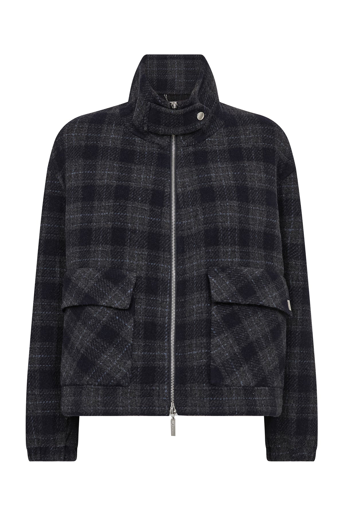 MMCamille Check Jacket Salute Navy - 181420