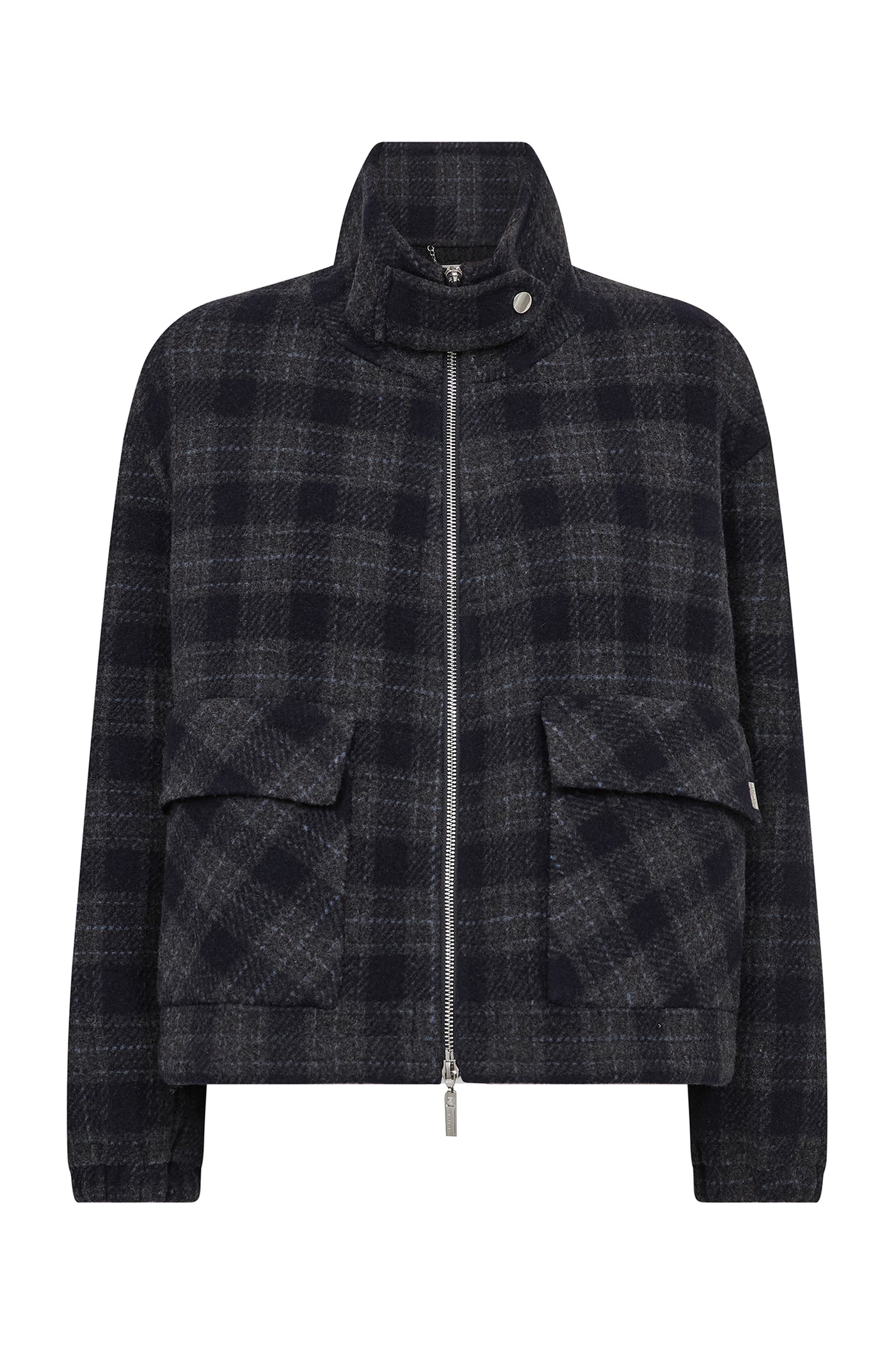 MMCamille Check Jacket Salute Navy - 181420