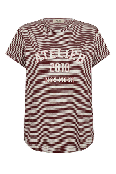 MMCamp O-SS Stripe Tee Cowhide - 178960 Thumbnail