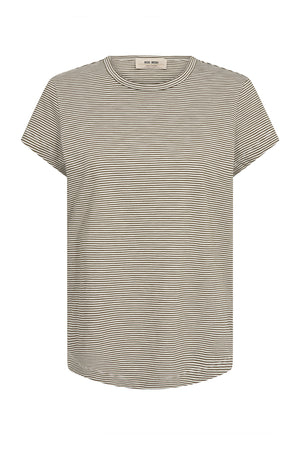 MMCampa O-SS Stripe Tee BURNT OLIVE - 178965