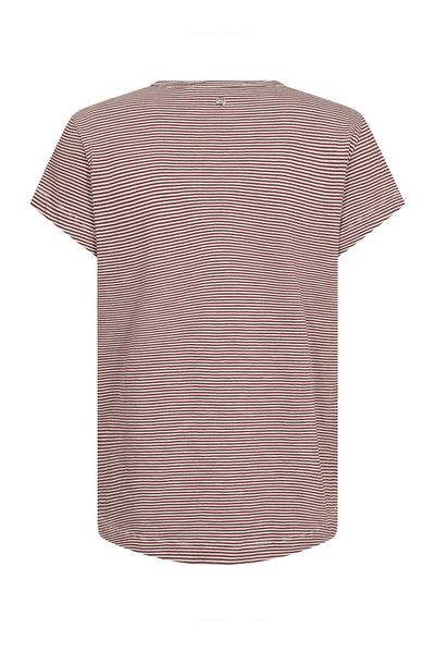 MMCampa O-SS Stripe Tee Cowhide - 178965 Thumbnail