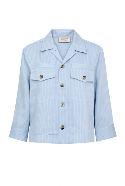 MMCelina Neo Shirt Light Blue Stripe - 176580 Thumbnail