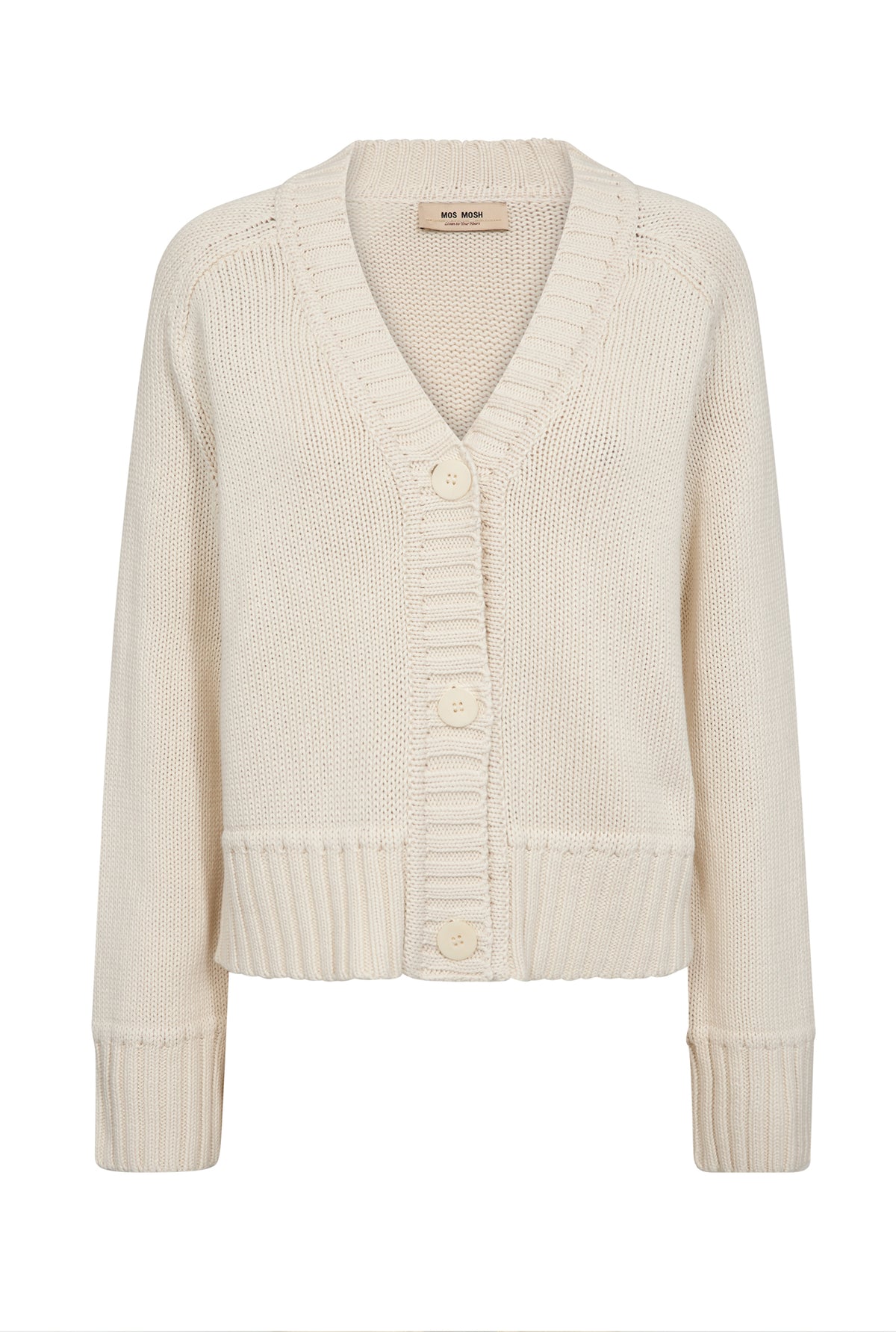 MMRola Bine V-Neck Knit Cardig ECRU - 176690