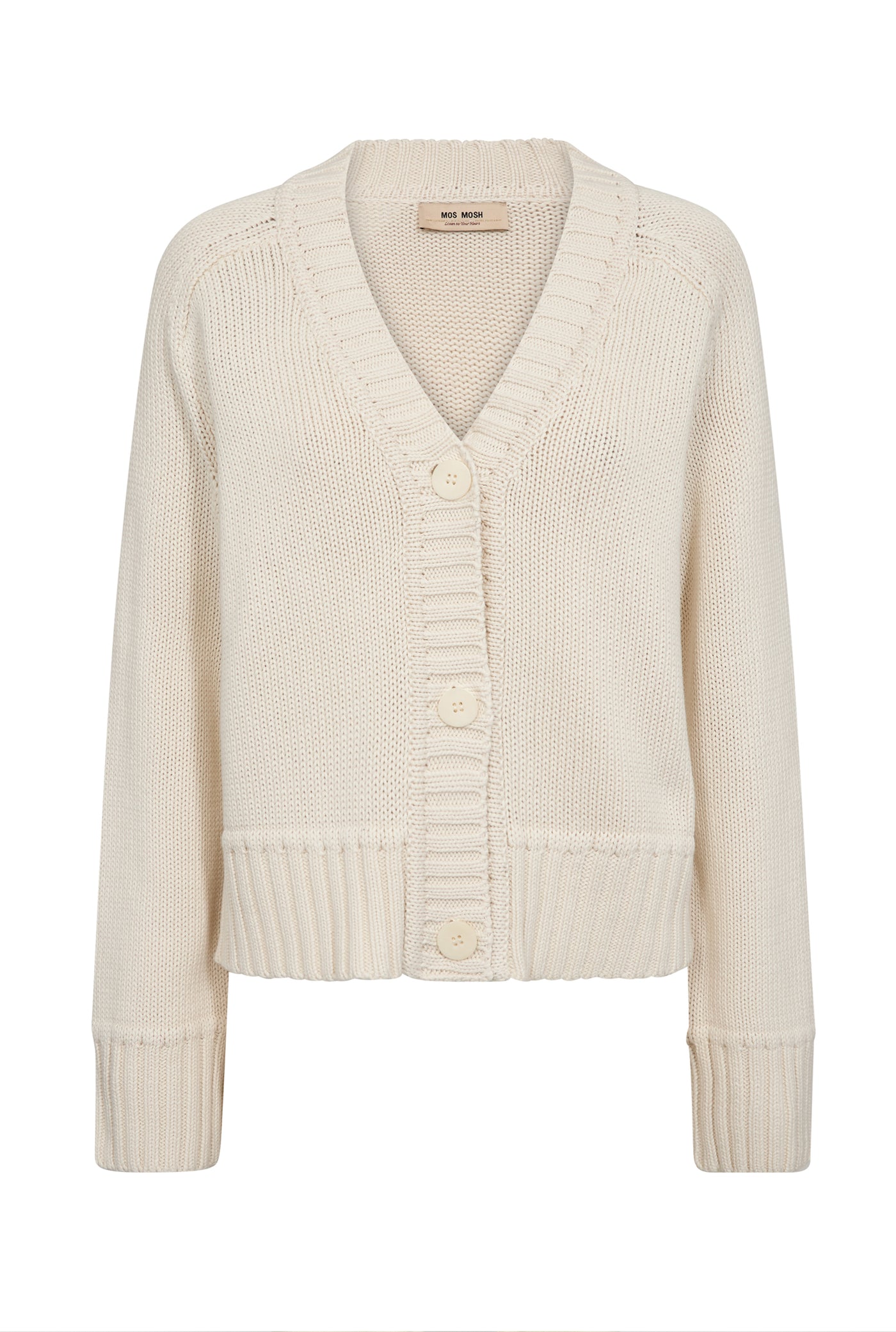 MMRola Bine V-Neck Knit Cardig ECRU - 176690